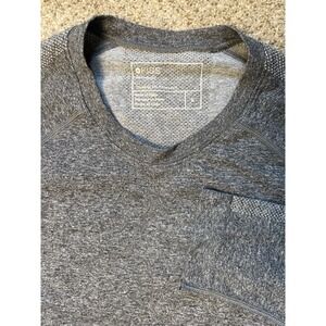 Figs Shirt Mens Large Makato Seamless Underscrub Raglan Long Sleeve Gray